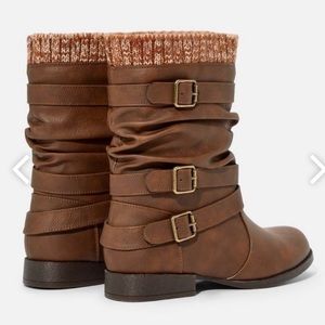 Nafise Sweater Cuff Boot